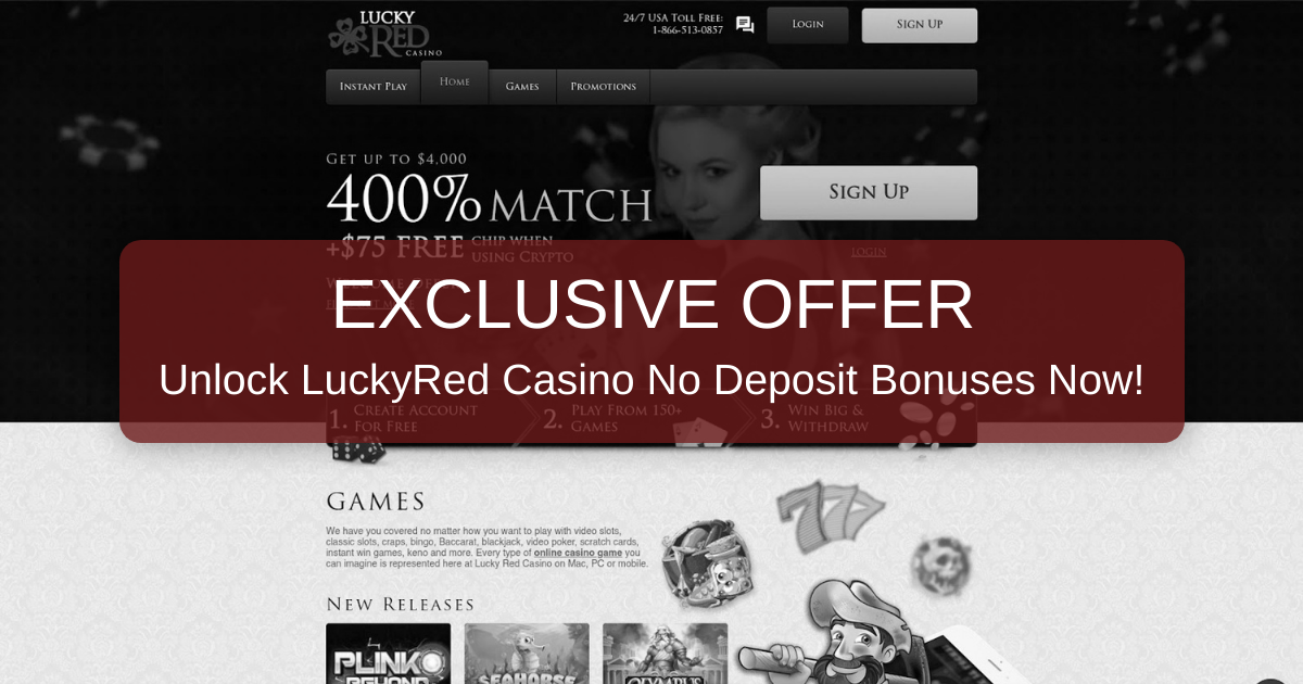 Lucky Red Casino Bonuses: LuckyRed No Deposit Bonuses in US 2026